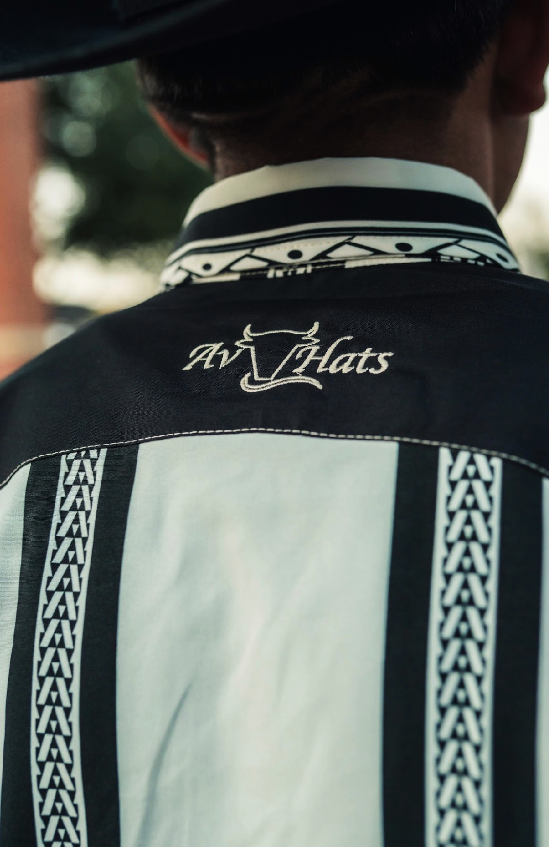 DENIM SHIRT (AV HATS) TOTAL BLACK EDITION